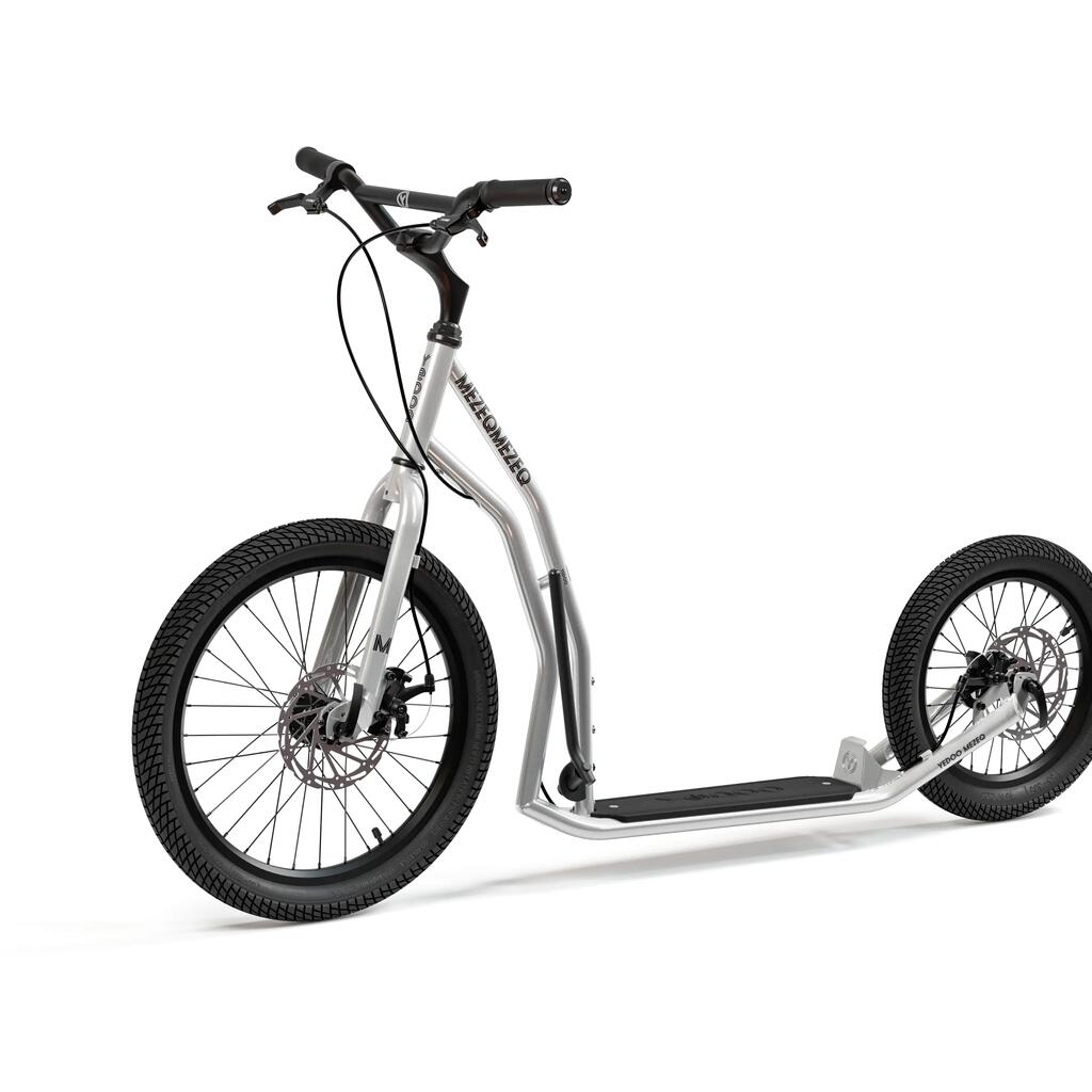Scooter mit Lufträder  Mezeq RunRun  Silber