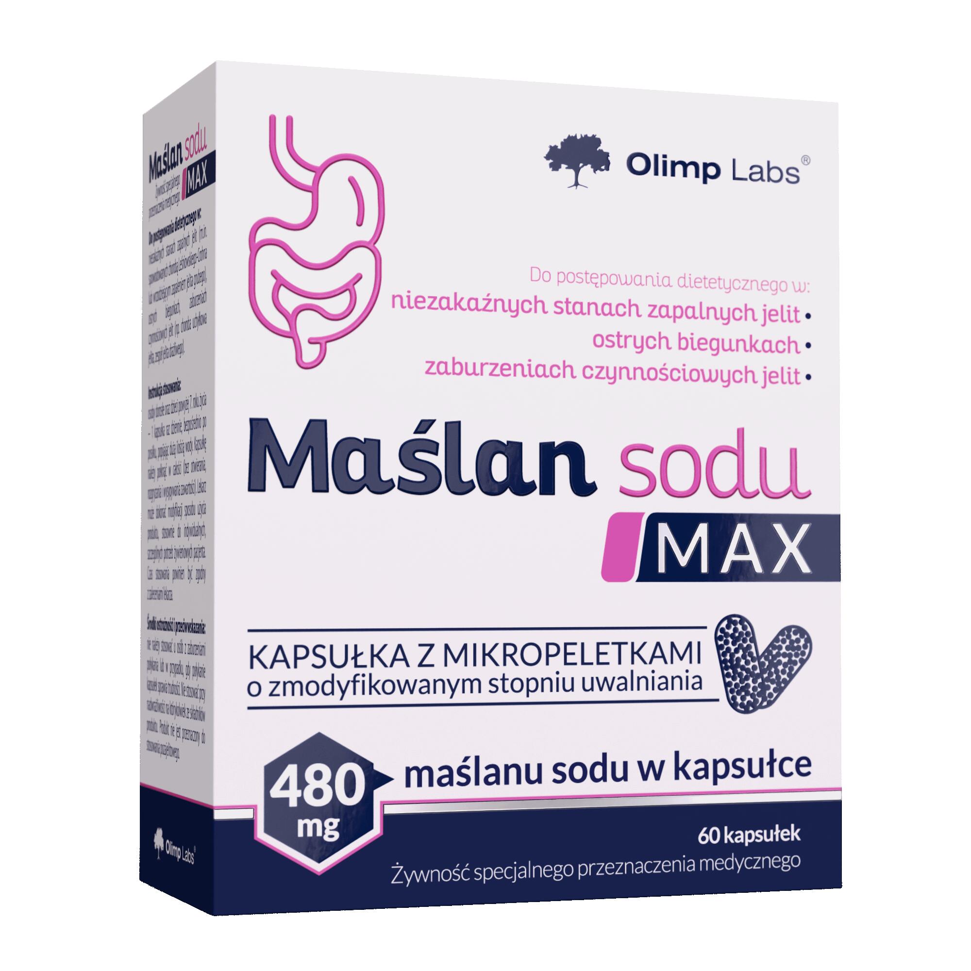 Maślan sodu Olimp Maślan sodu MAX – 60 kapsułek