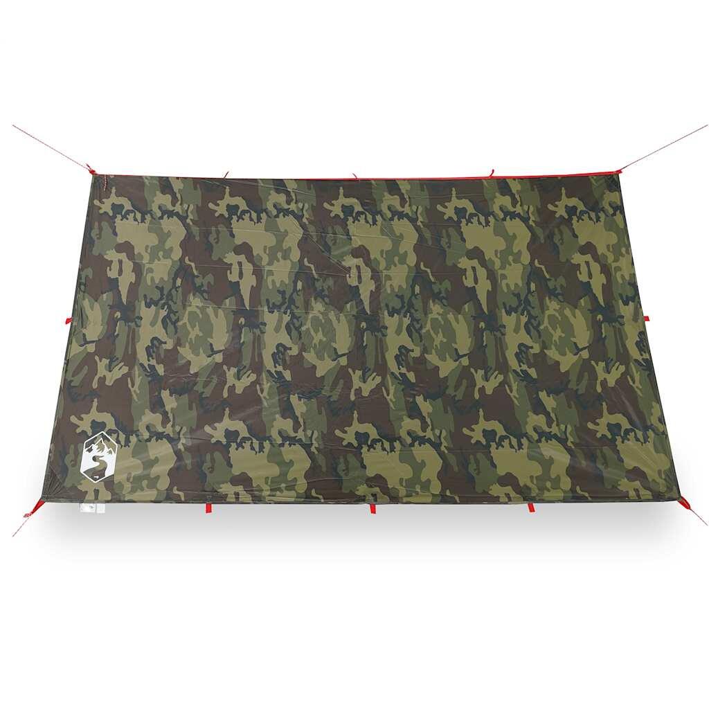 VidaXL tendalino da campeggio impermeabile 306x306 cm camouflage 5/7