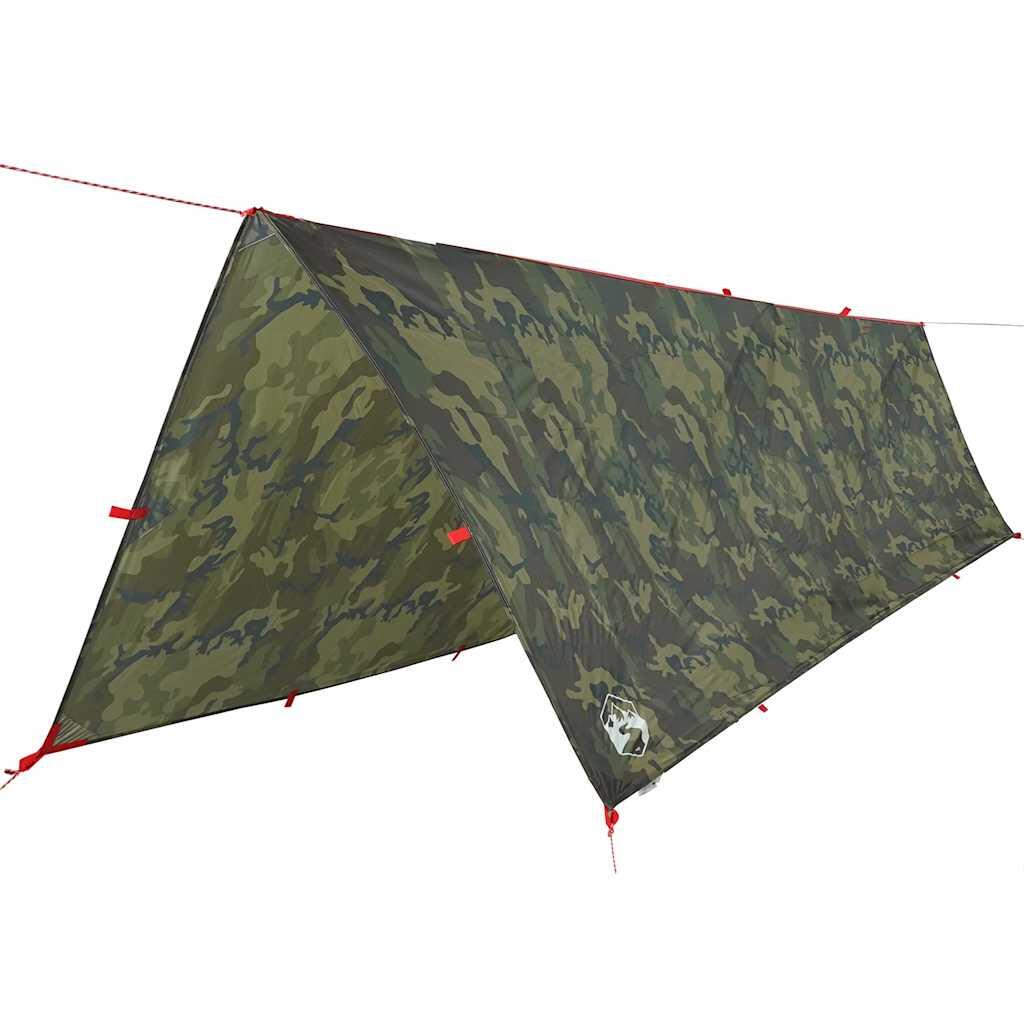 VidaXL tenda da campeggio tendalino impermeabile 506x306 cm camouflage 2/7