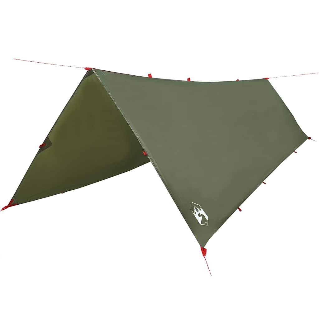 Tendalino campeggio impermeabile VidaXL 506x306 cm olivastro. 2/7