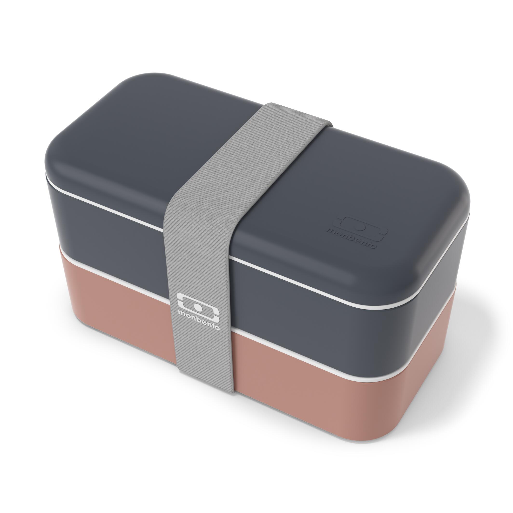 MONBENTO Portapranzo 2x500ml - 1L|Adulto|Ufficio, picnic|Made in France|Original