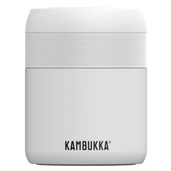 Kambukka Bora 600ml Lunchbox Edelstahl auslaufsicher vakuumisoliert Chalk White