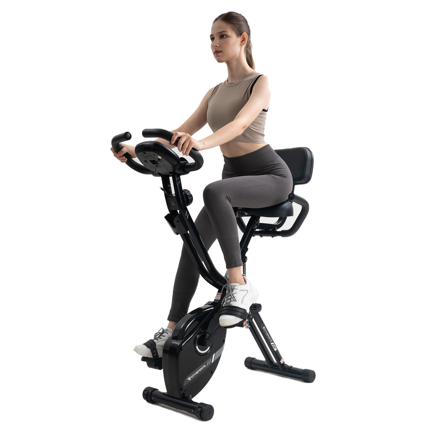 CITYSPORTS Bicicleta Estática Plegable para Interiores, Entrenamiento en Casa.