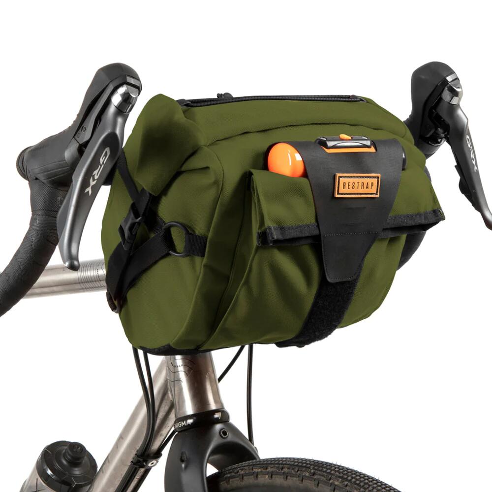 Borsa da manubrio RESTRAP Bar Pack Olive 10 L impermeabile 5/5
