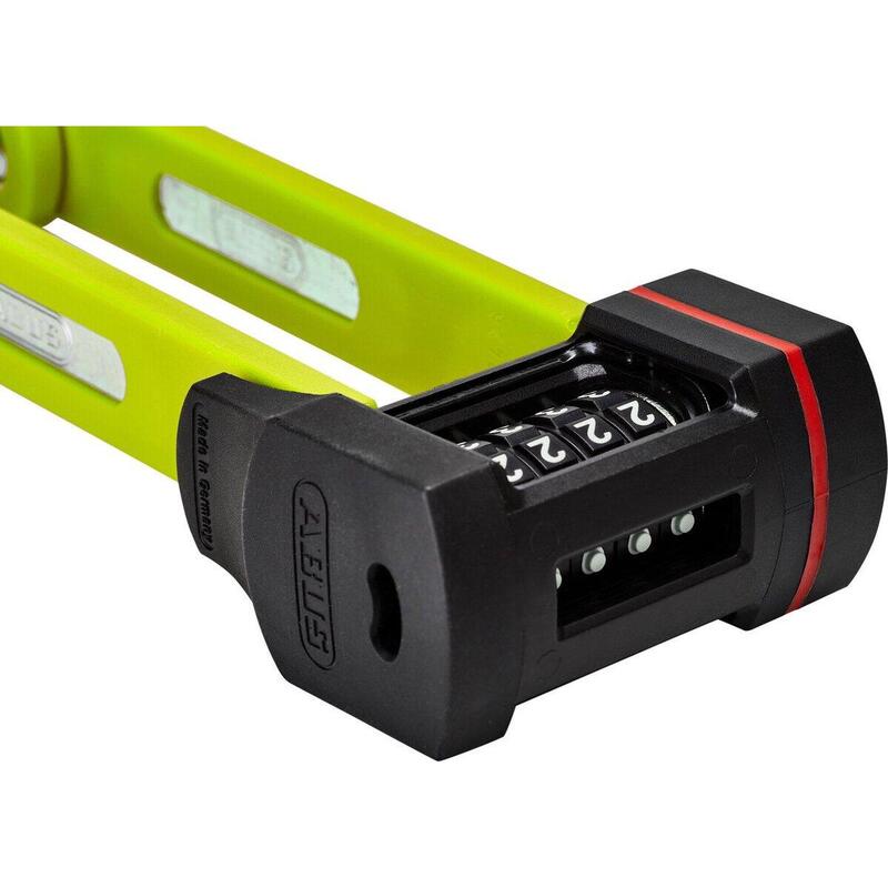 Antifurt bicicleta - lacat pliabil cu cifru - uGrip Bordo 5700/80 - lime