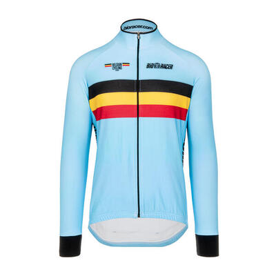 Wielervest winddicht heren - icon tempest belgian cycling blauw
