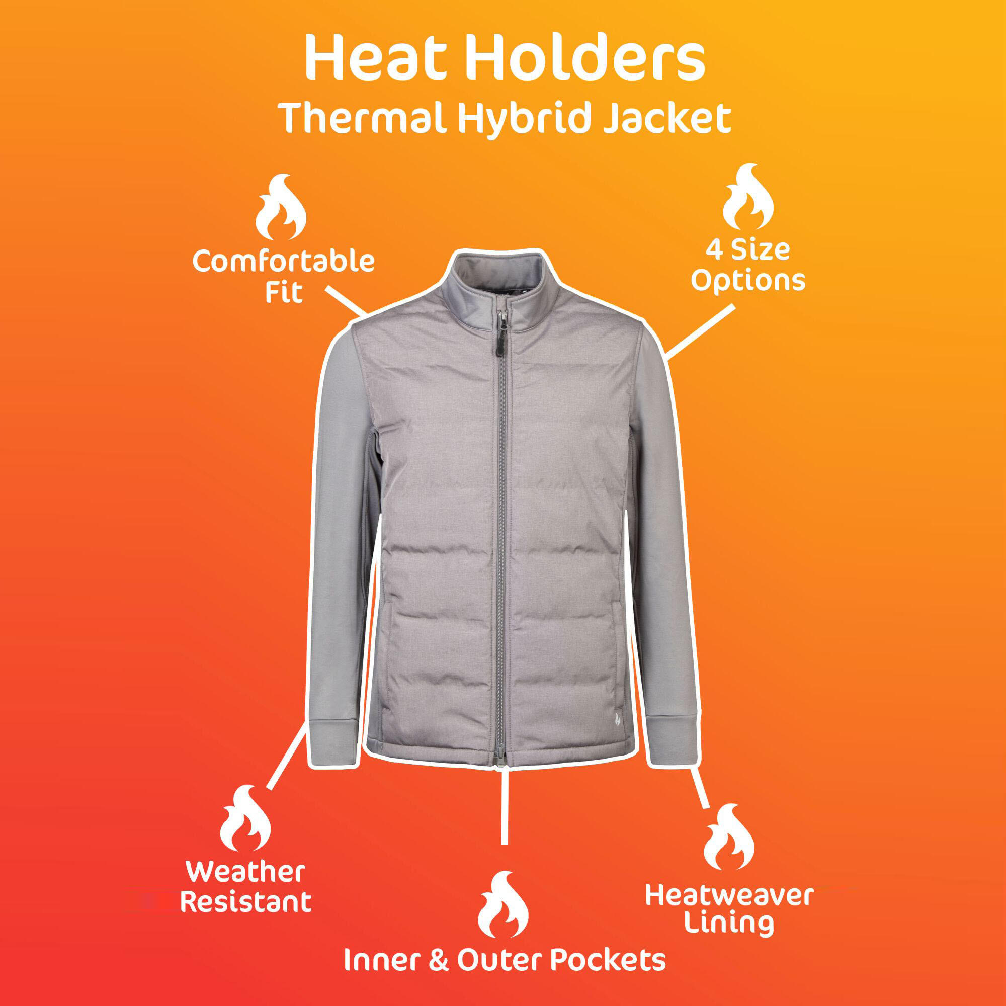 Giacca ibrida da donna Heat Holders resistente all'acqua, foderata HeatWeaver® 6/6
