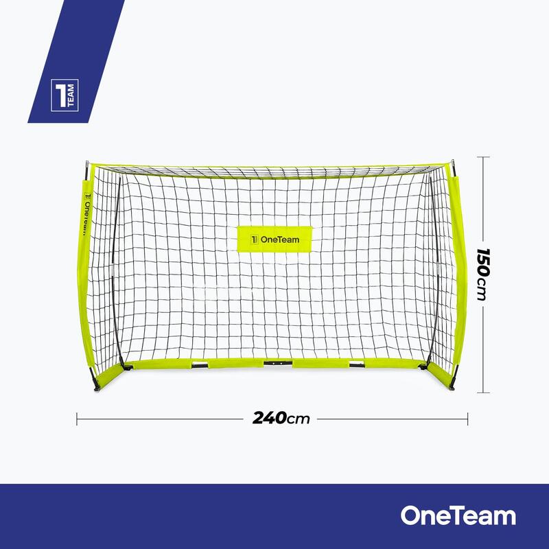 Bramka do piłki nożnej OneTeam Flex Square 240 x 150 cm