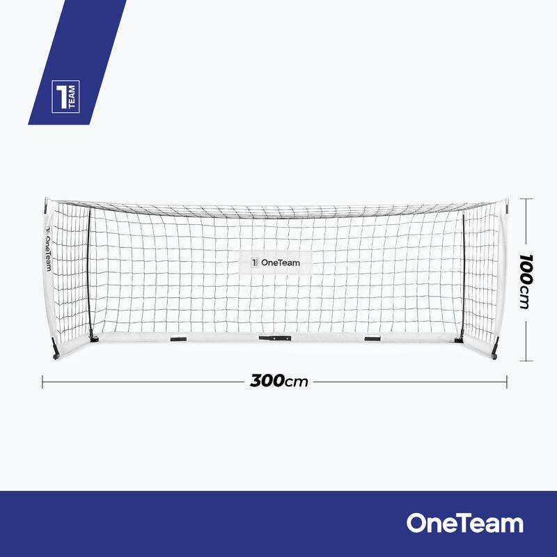 Bramka do piłki nożnej OneTeam Flex Square 300 x 100 cm