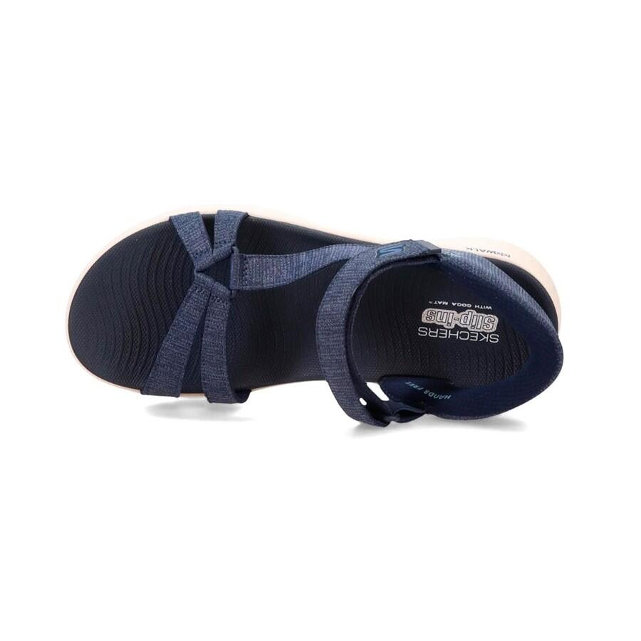 SANDALE FEMME Skechers Slip-ins Go Walk Flex Sandal - Illumin BLEU 5/5