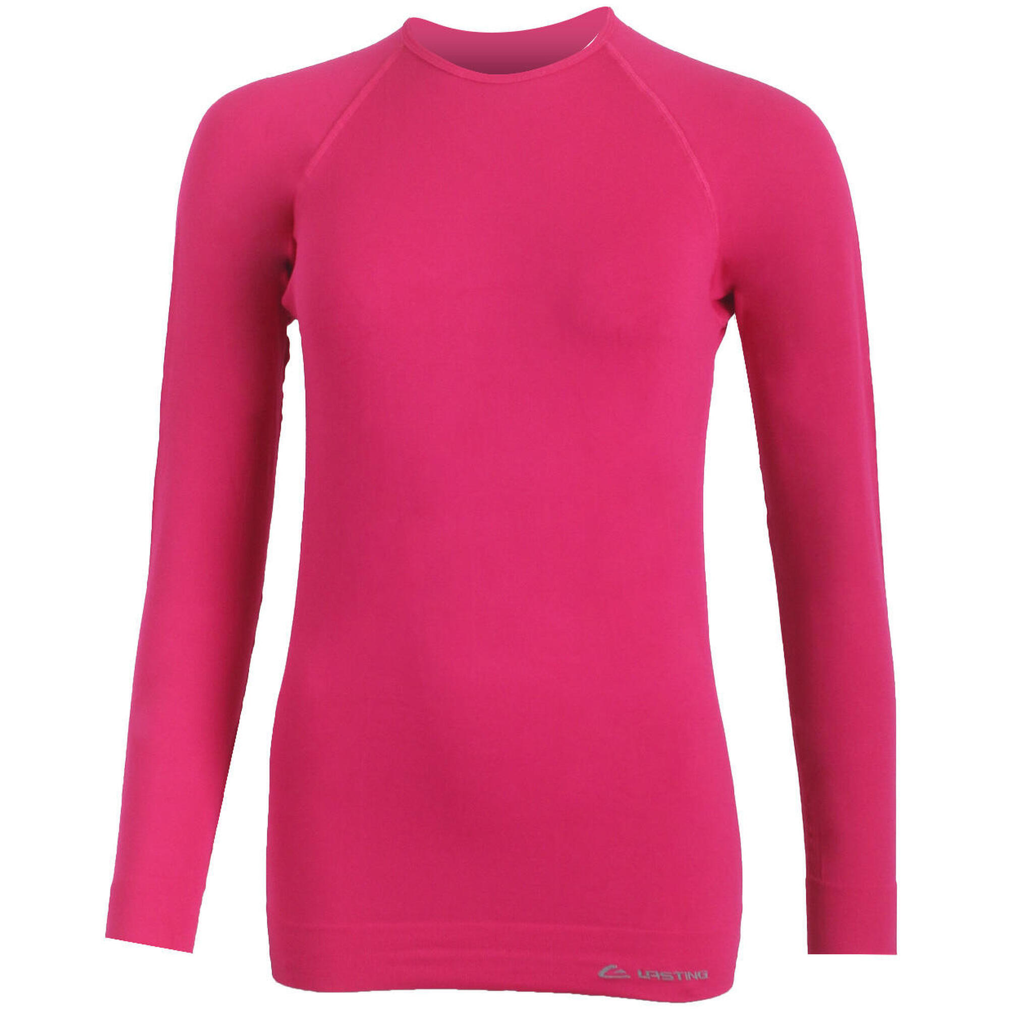 Lasting - T-shirt Fonctionnel Femme Marela - T-shirt Manches Longues - Rose - Decathlon