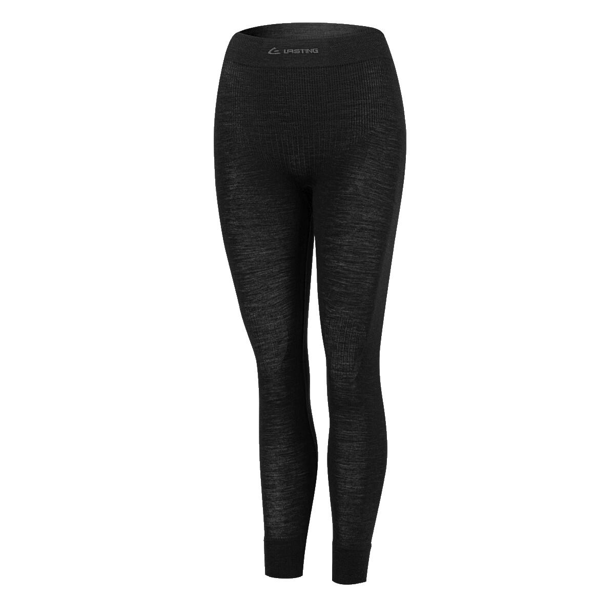 Lasting - Sous-vêtements Sans Coutures En Laine Mérinos Pour Femme Maura - Corsaire De Running - Noir - Decathlon