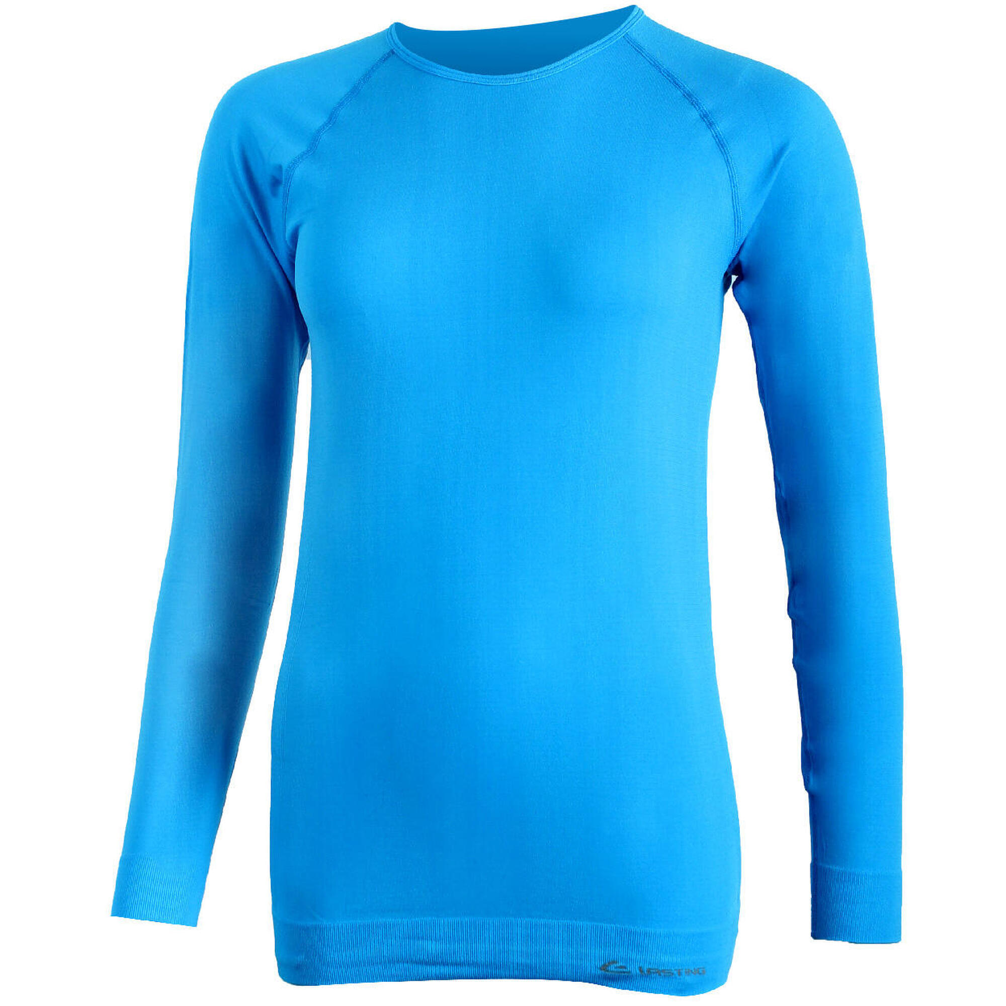 Lasting - T-shirt Fonctionnel Femme Marela - T-shirt Manches Longues - Bleu - Decathlon