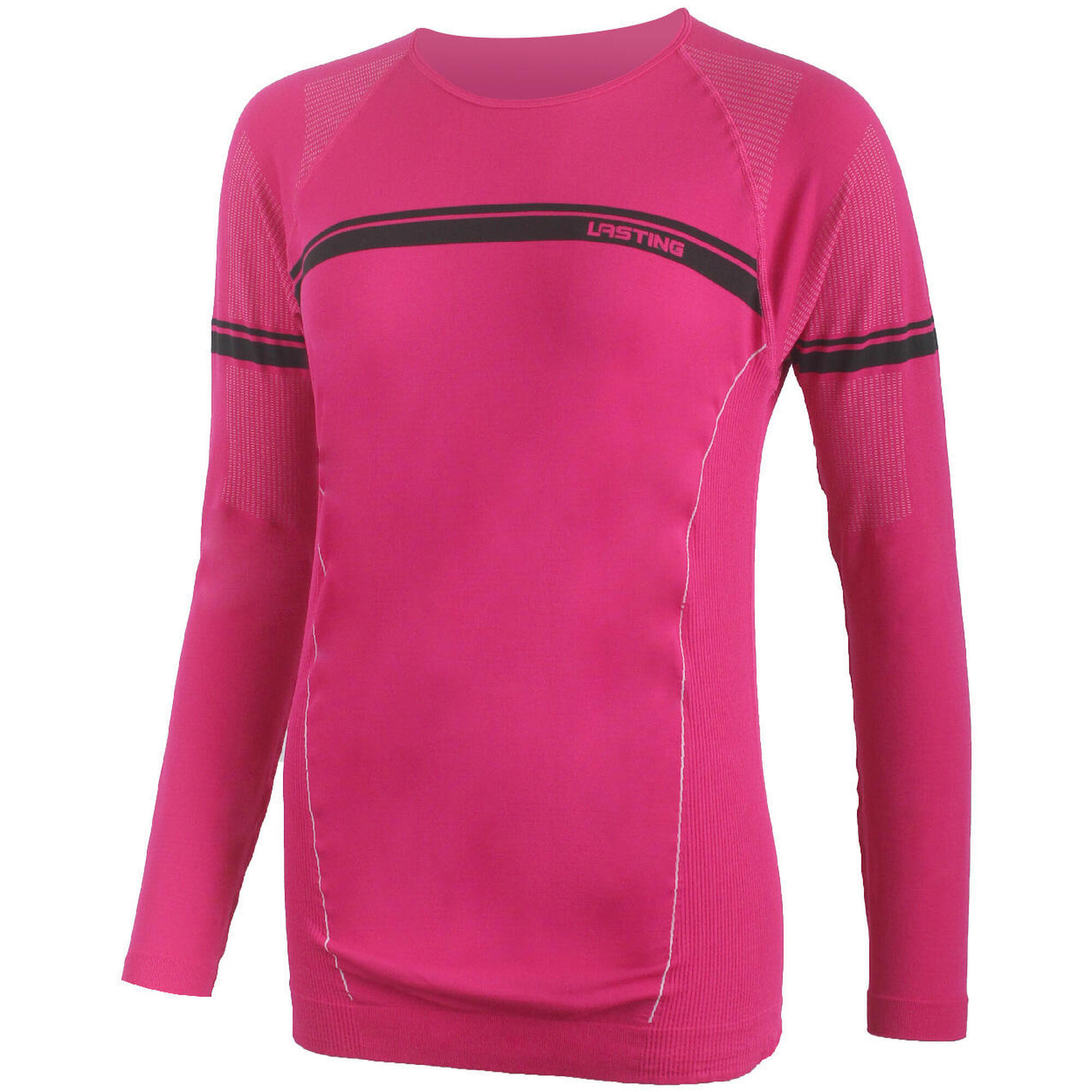 Lasting - T-shirt Fonctionnel Pour Femme Wut52 - T-shirt Manches Longues - Rose - Decathlon