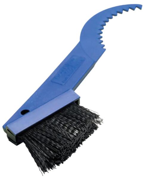Stiff-bristled gear cleaning brush