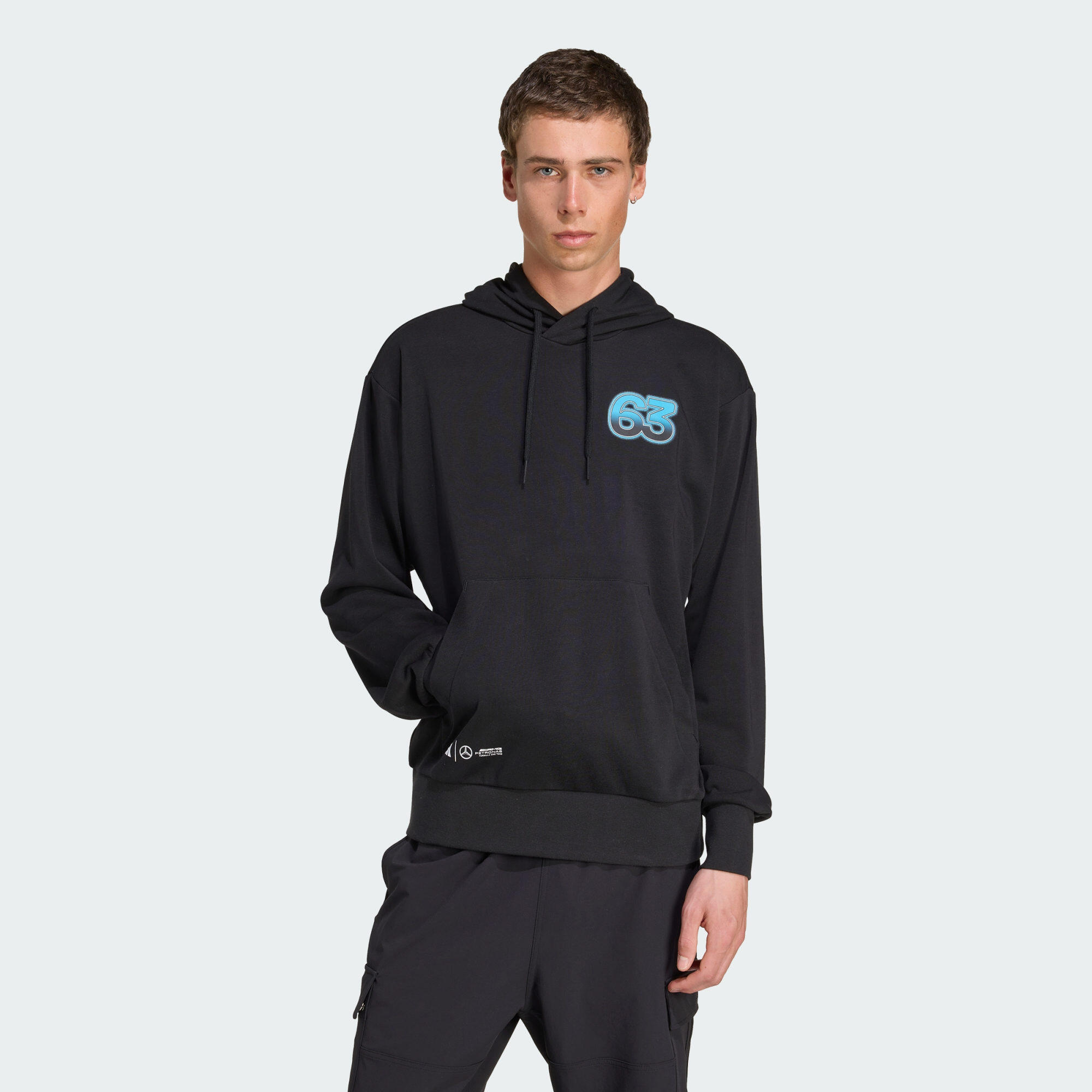 Adidas - Hoodie Graphique George Russell Mercedes - Amg Petronas Formula One Team - Sweat-shirt - Noir - 52 2xl - Decathlon