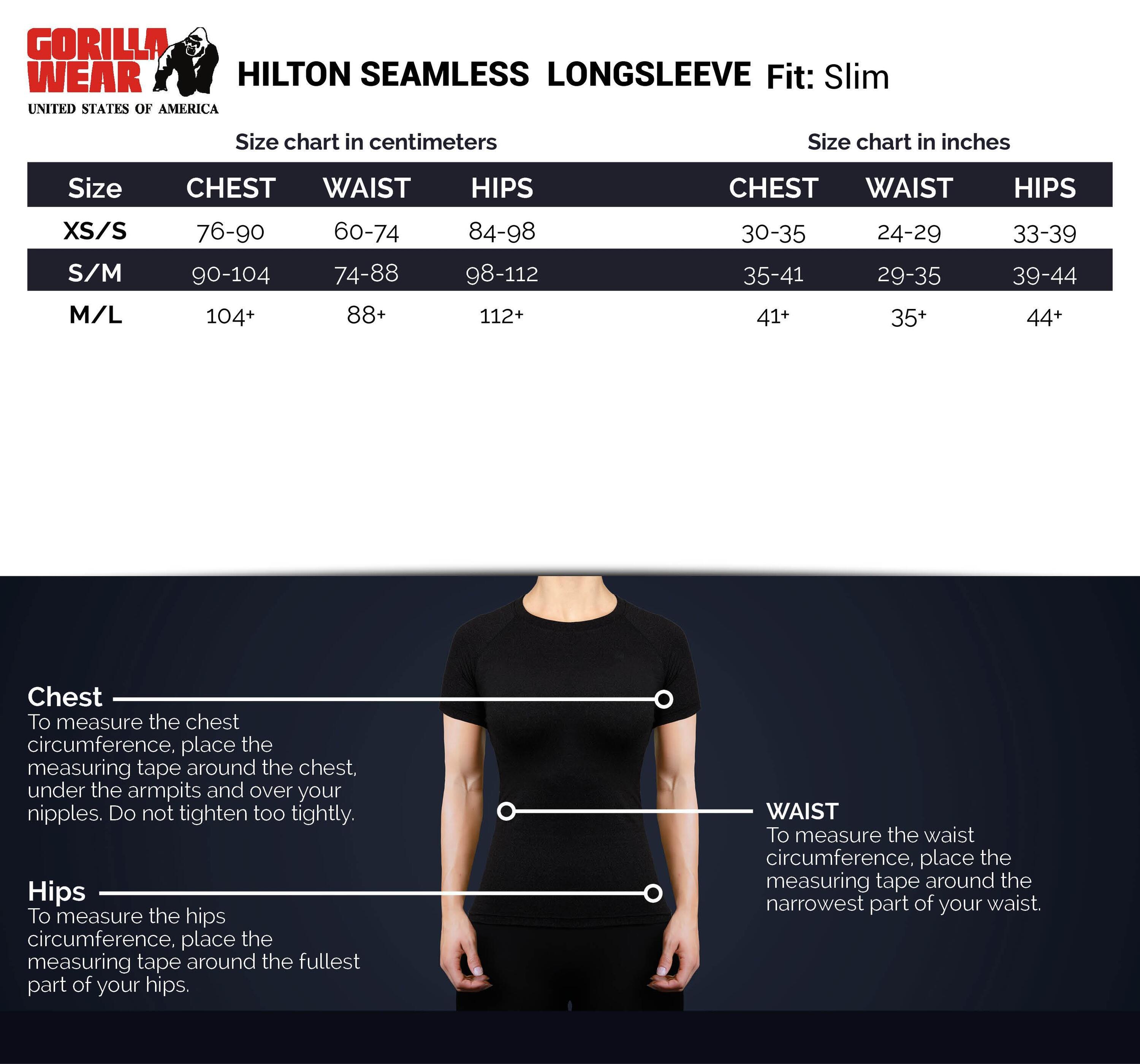 Hilton Seamless Long Sleeve - Zwart 5/6
