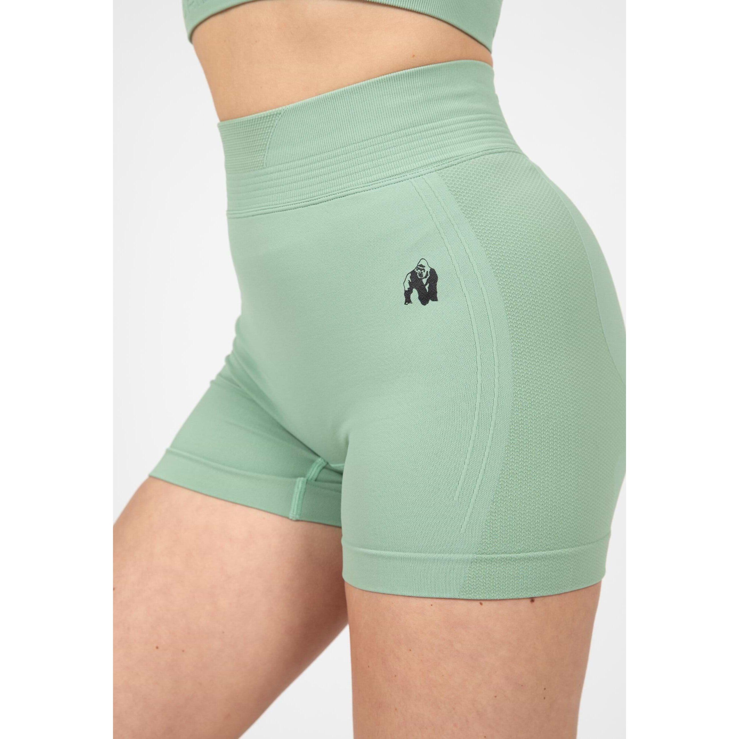 Whitney Sin costura Pantalones cortos - Verde 3/6