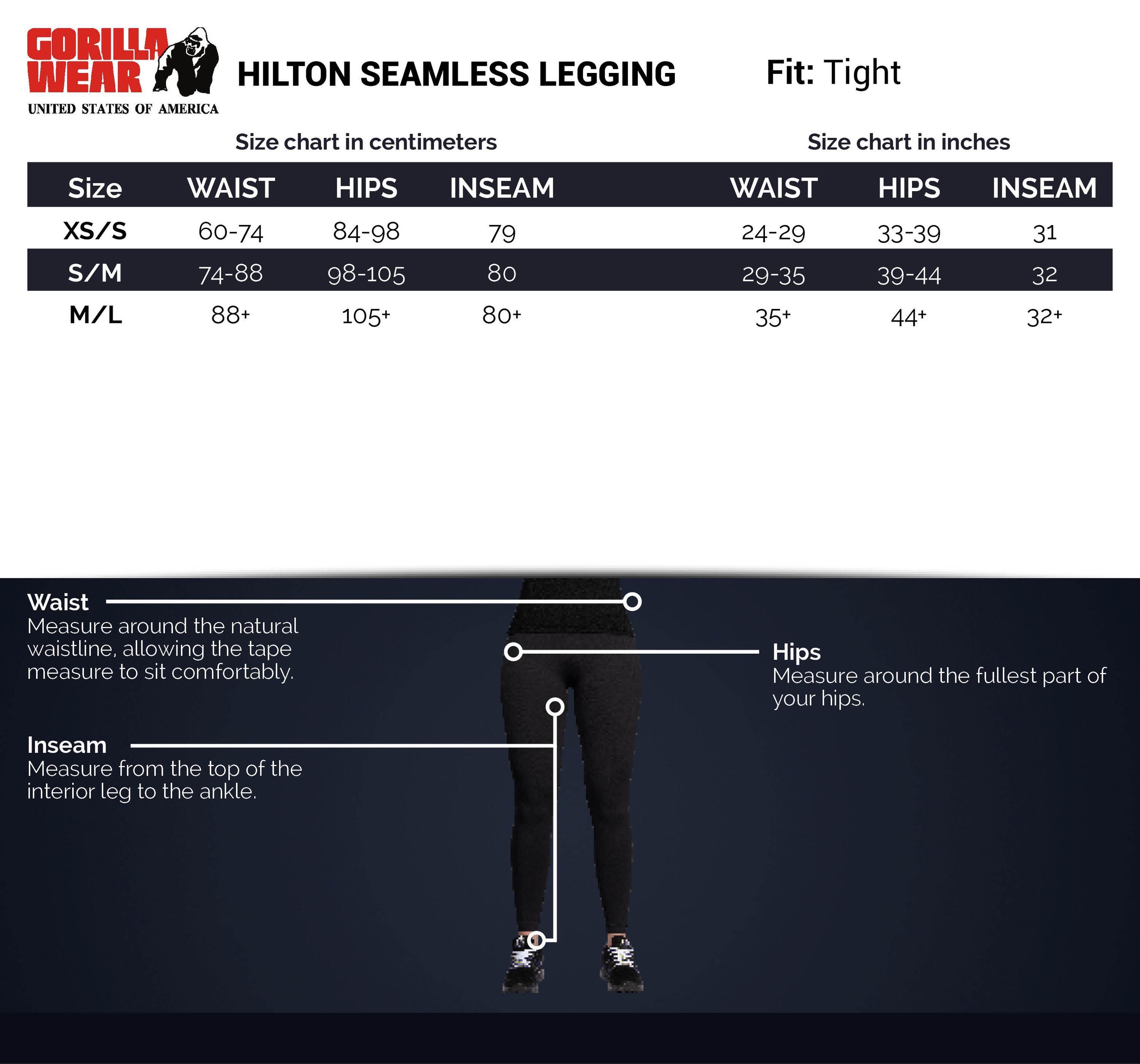 Hilton Nahtlose Leggings - Blau 5/6