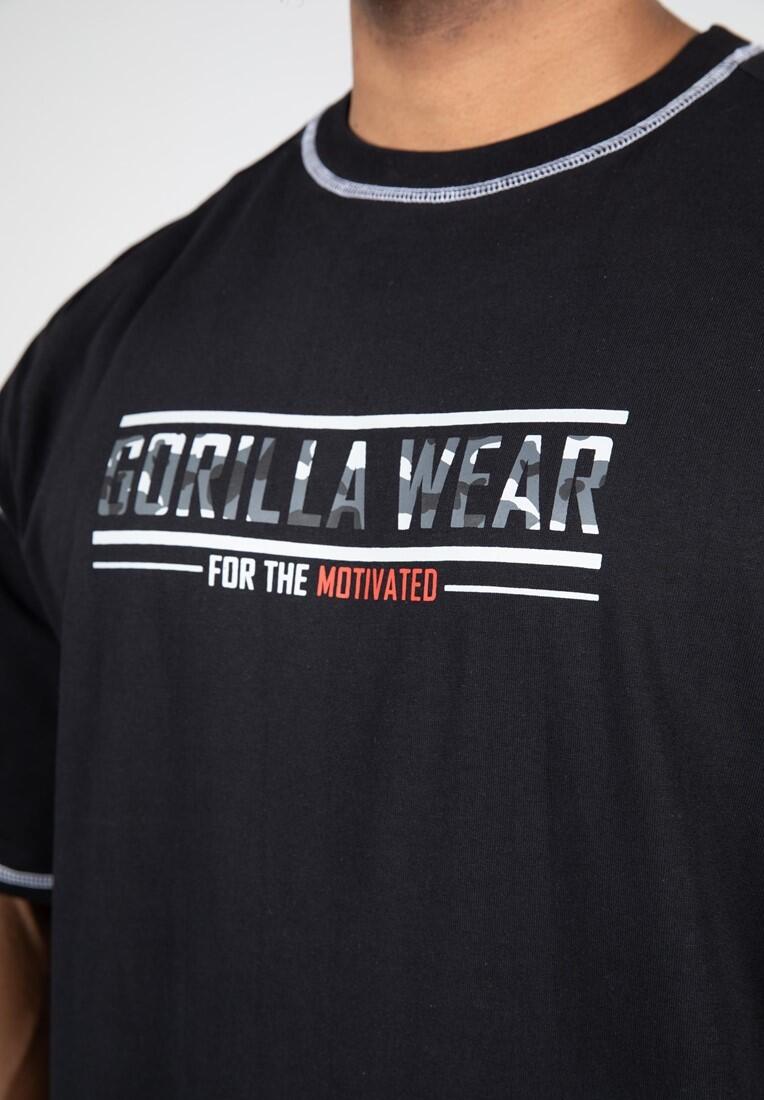 Saginaw De gran tamaño Camiseta - Negro 6/6