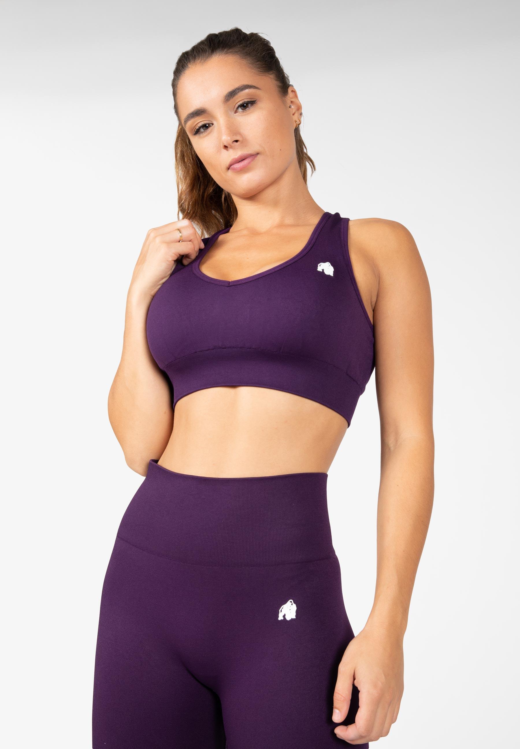 Neiro Senza soluzione di continuità Reggiseno sportivo - Viola 3/5