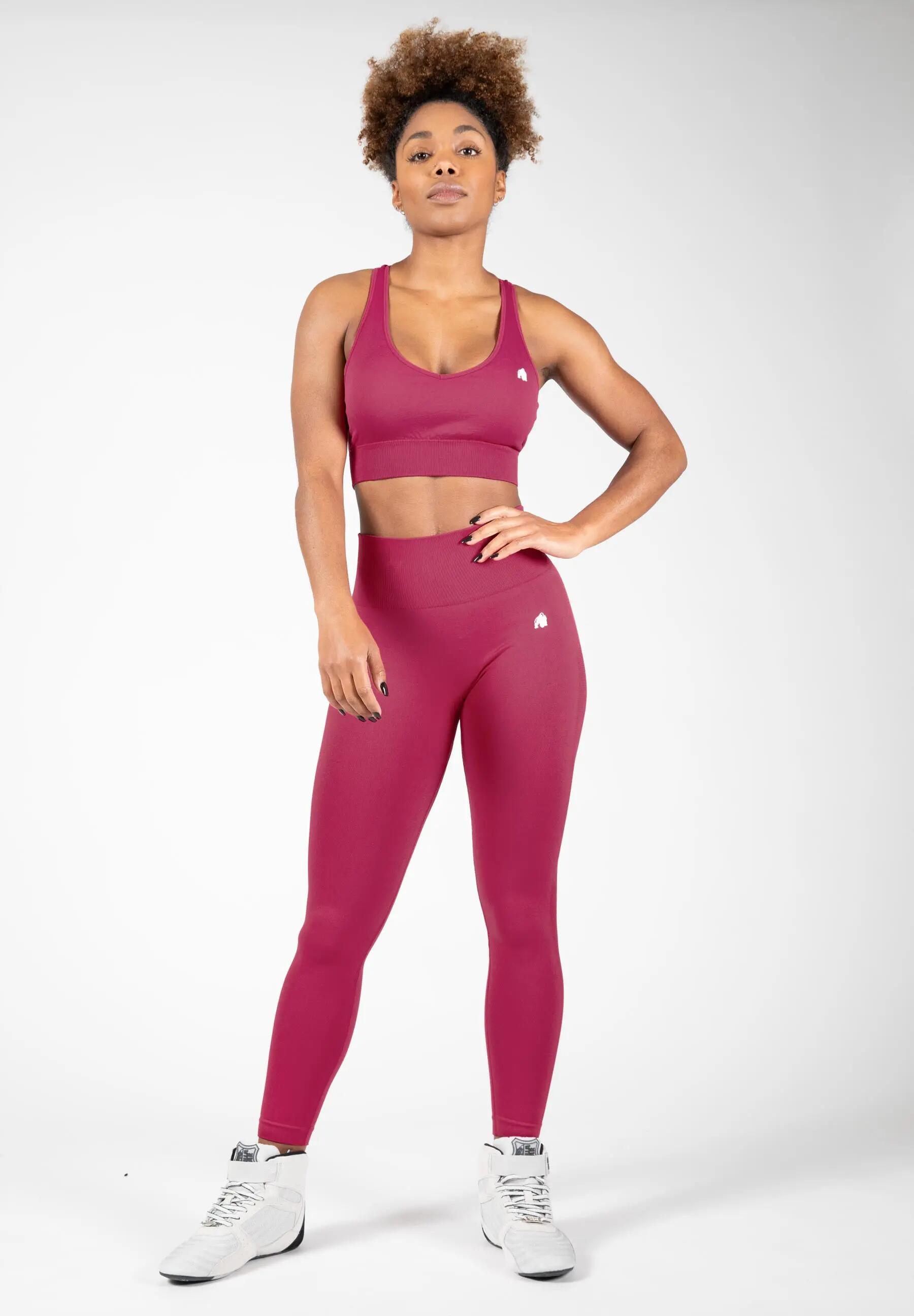 Hilton Sem costura Legging - Fúcsia 4/5