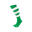 Chaussettes football adulte Lipeno vert