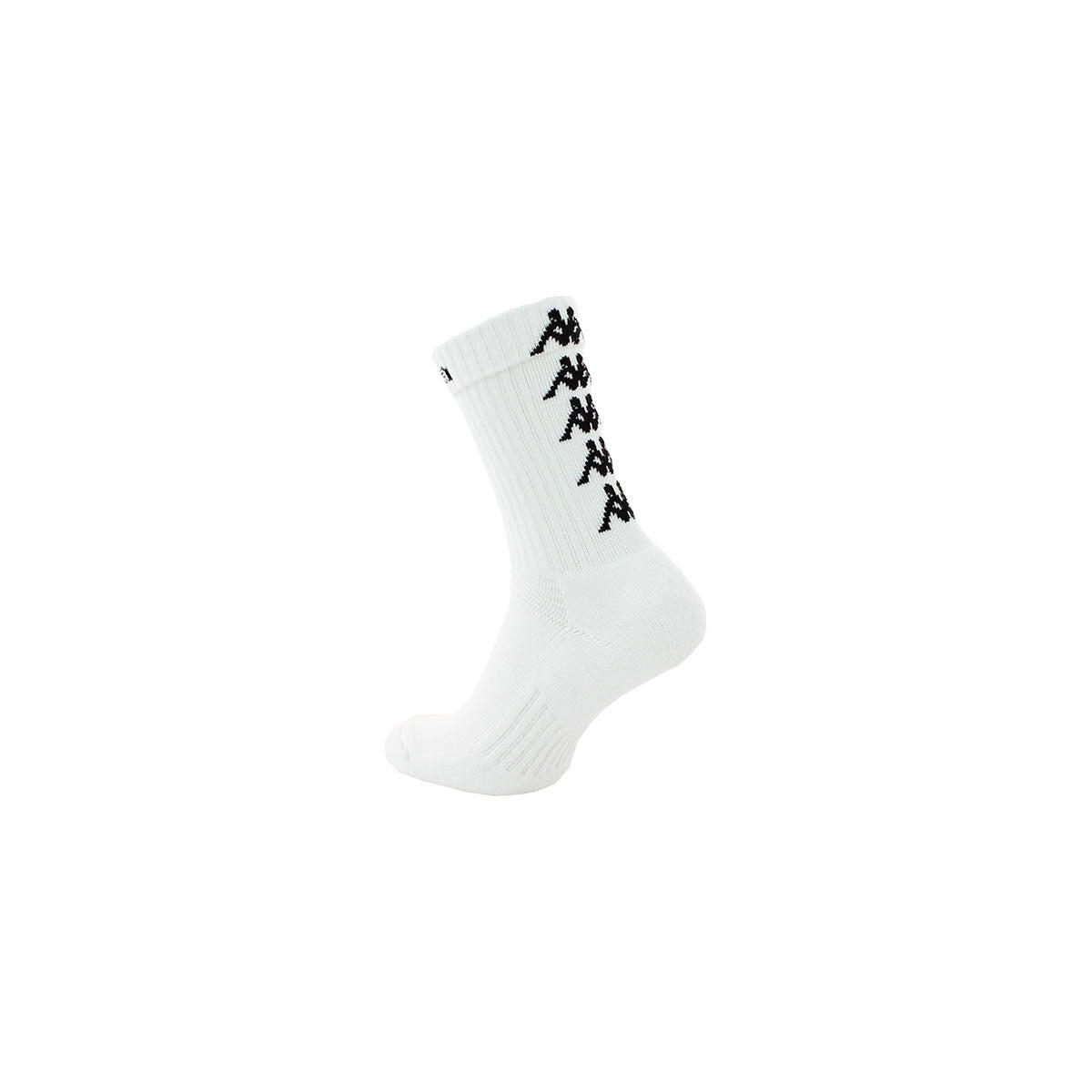 Kappa - Chaussettes Multisports Homme Eleno Blanc - Chaussettes - Blanc|noir - 39 1/3 - Decathlon