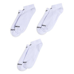 Pack de 3 paires de chaussettes de sport courtes, avec languette antidérapante