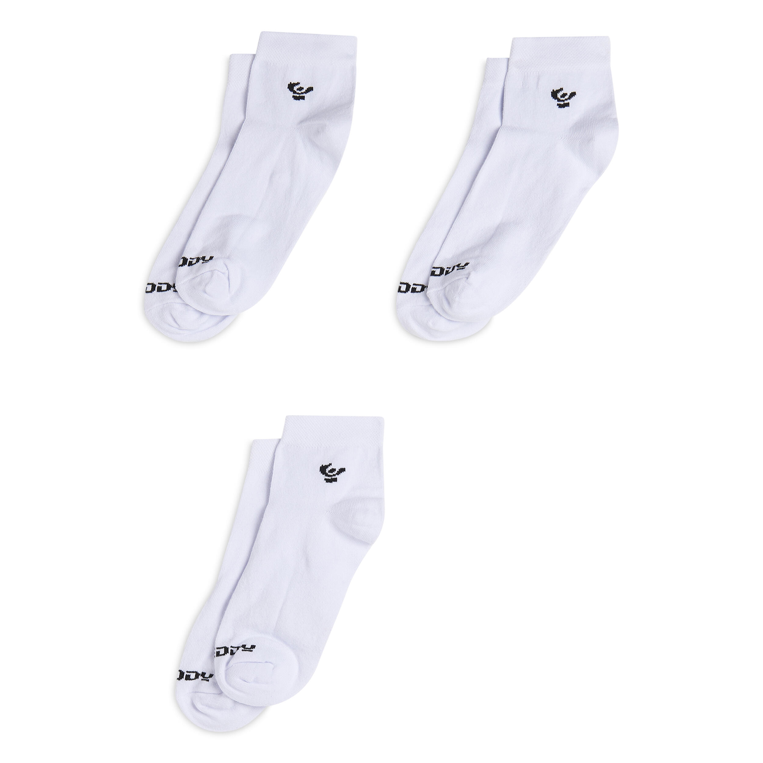 Freddy - Pack De 3 Paires De Chaussettes De Sport, Mi-cheville - Chaussettes - Blanc - 35/38 - Decathlon