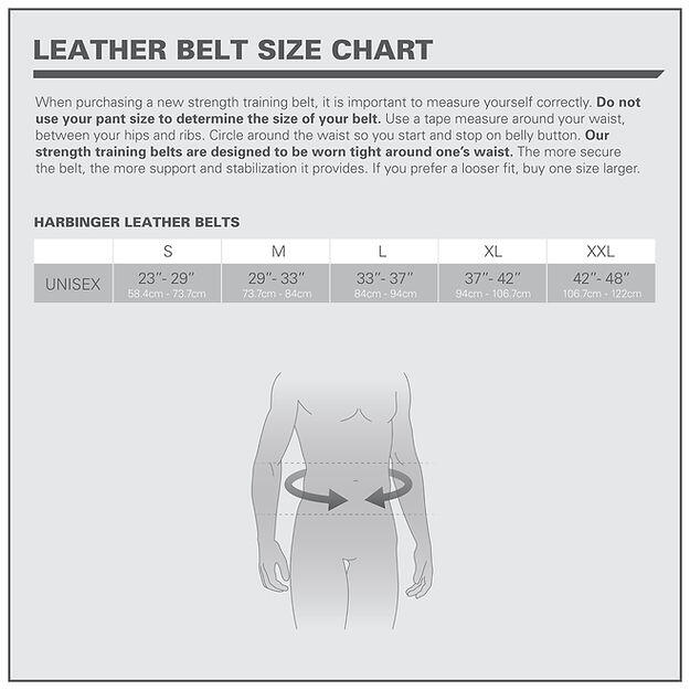 harbinger 4 padded leather belt