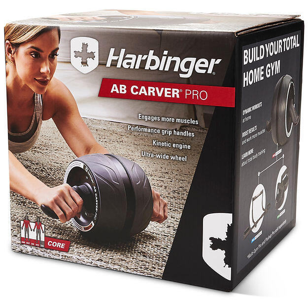 Abs Workout Carver Pro Roller Home Gym Harbinger Ab Carver Pro Black