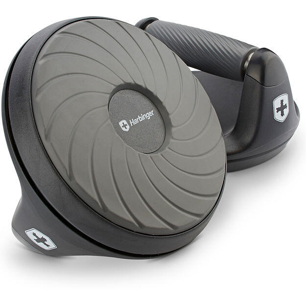 Support Pompes Harbinger – Poignées Rotatives à Roulements, Antidérapant, Charge Max 200 Kg, Noir, Taille Unique