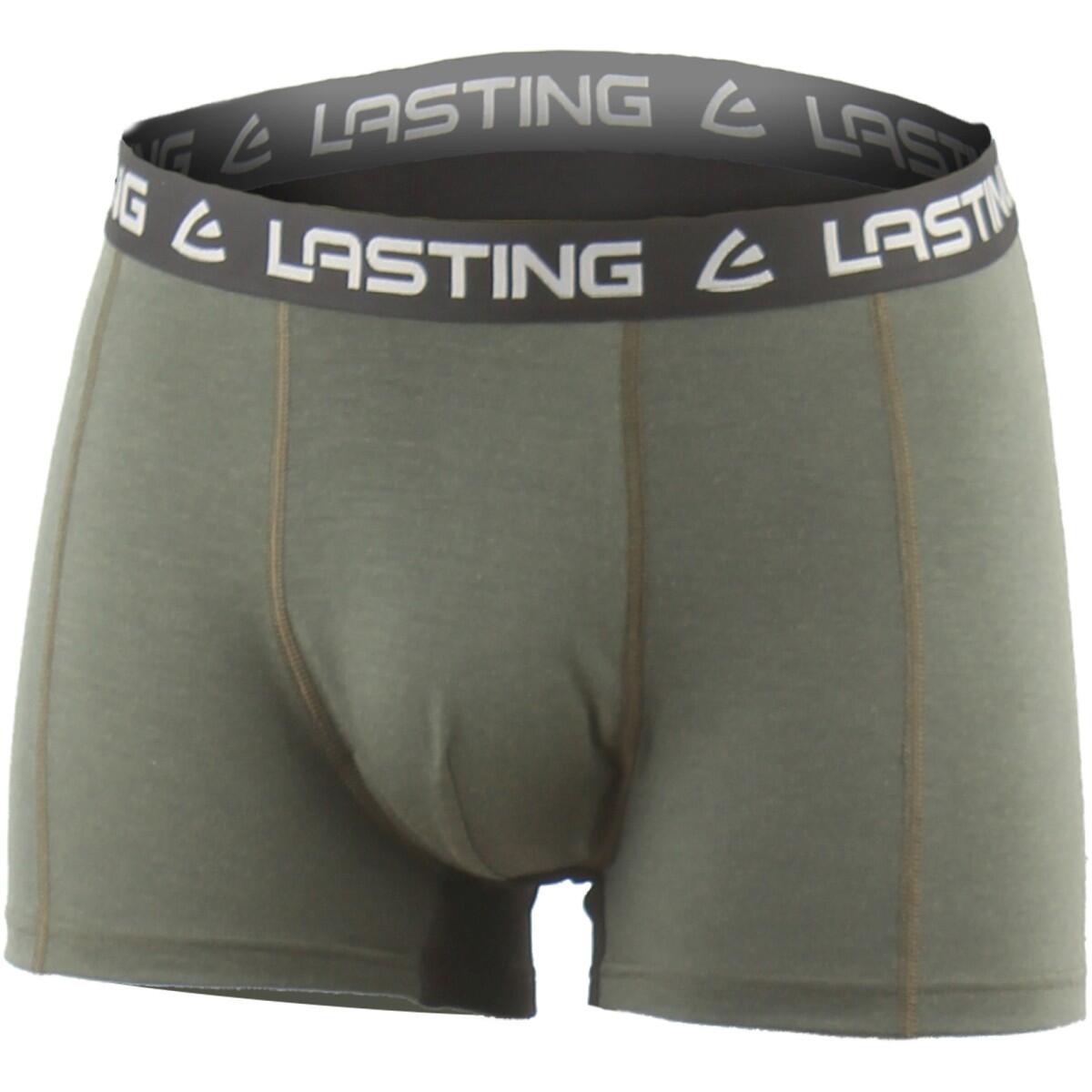 Lasting - Boxer Homme En Laine Mérinos Nomo - Caleçon - Vert - Decathlon