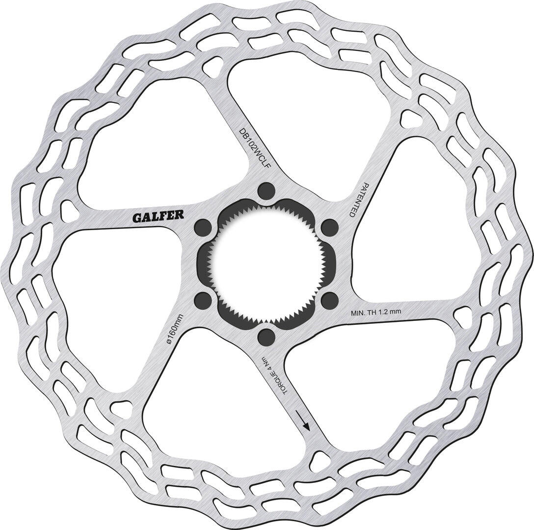 GALFER BIKE Fixed Disc Wave Centre-Lock Fulcrum AFS