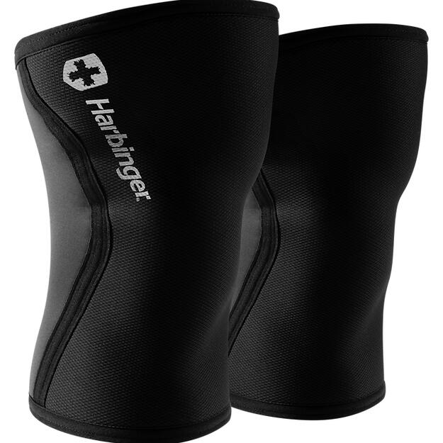 Knee Wraps Harbinger Pro Knee Sleeves 7mm Size L - Black