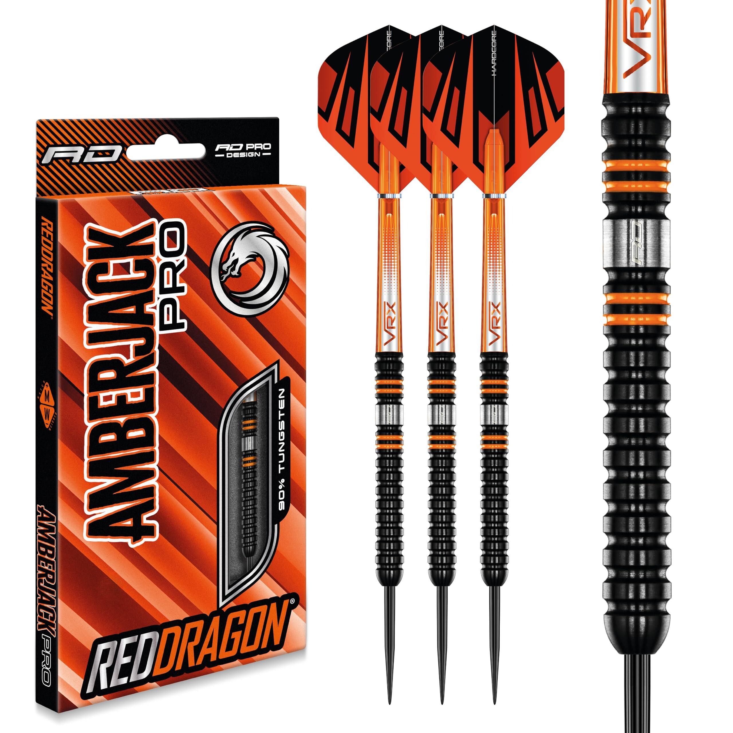 Red Dragon Amberjack Pro 1|26g Tungsten Darts Set with Flights & Stems 1/7