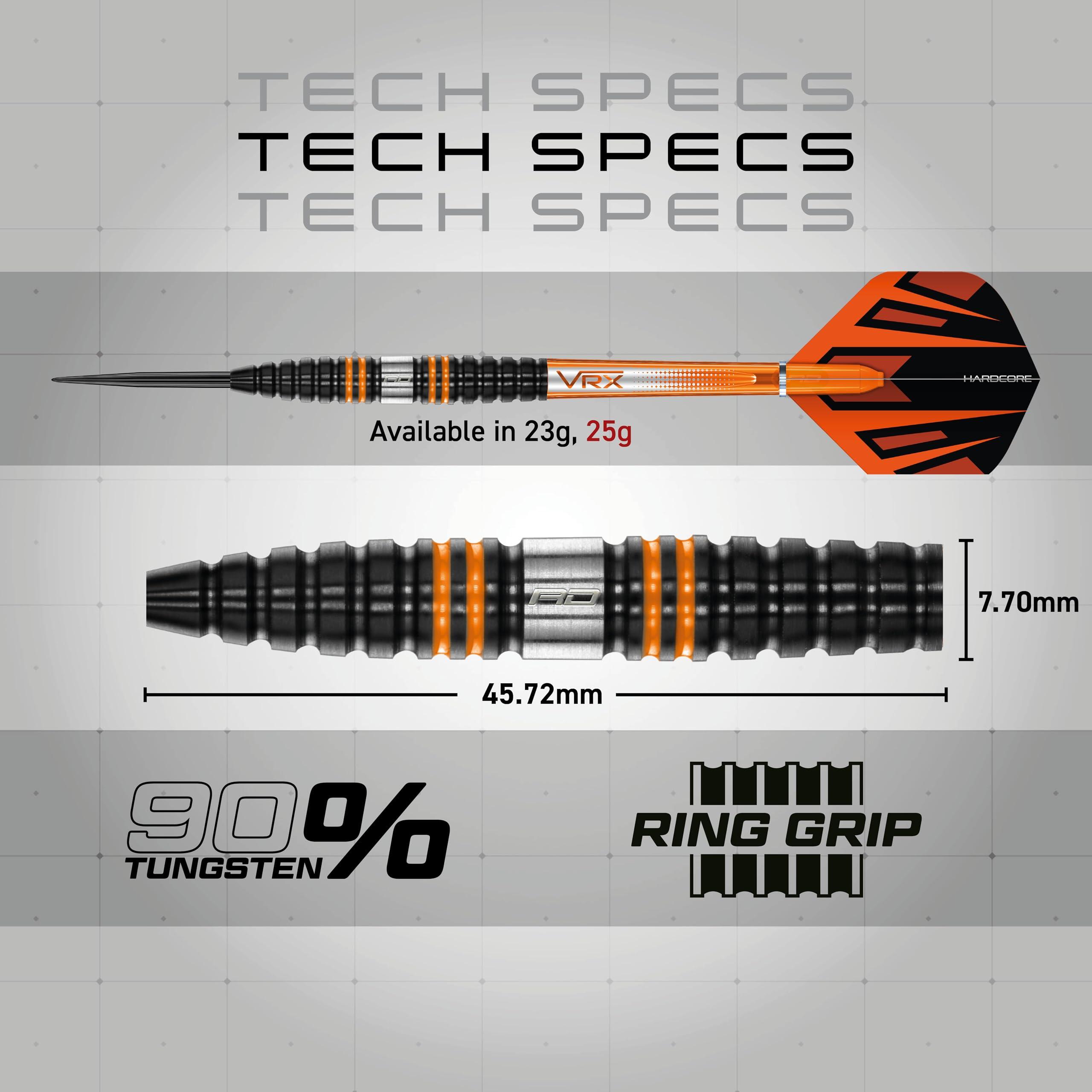 Red Dragon Amberjack Pro 2 |25g Tungsten Darts Set with Flights & Stems 4/6