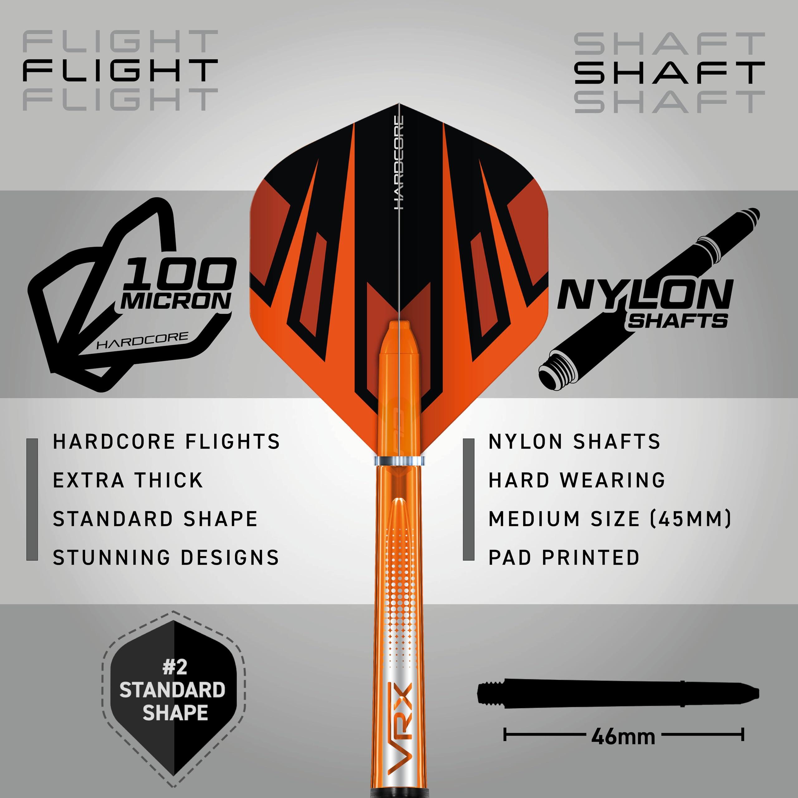 Red Dragon Amberjack Pro 2 |25g Tungsten Darts Set with Flights & Stems 3/6