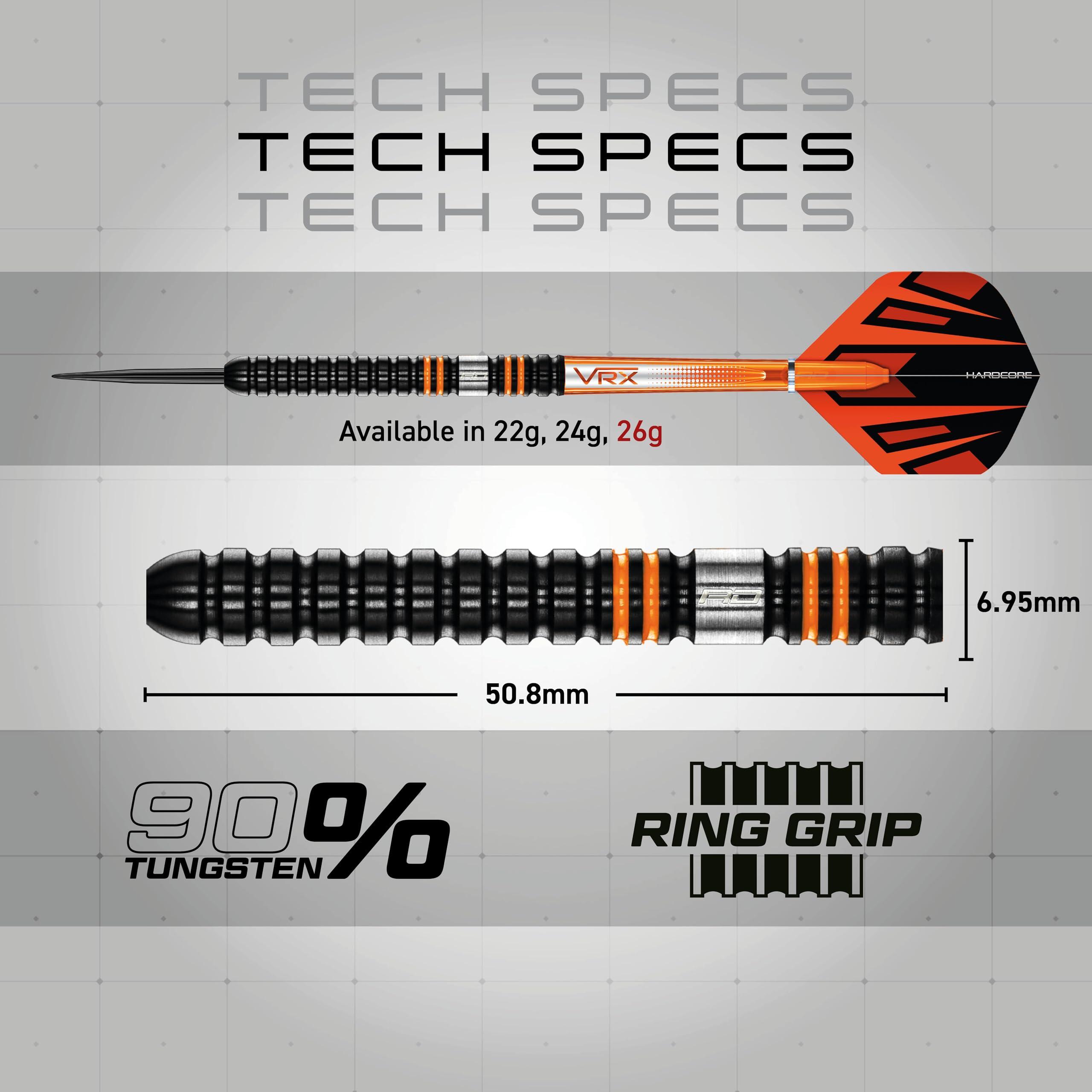 Red Dragon Amberjack Pro 1|26g Tungsten Darts Set with Flights & Stems 4/7