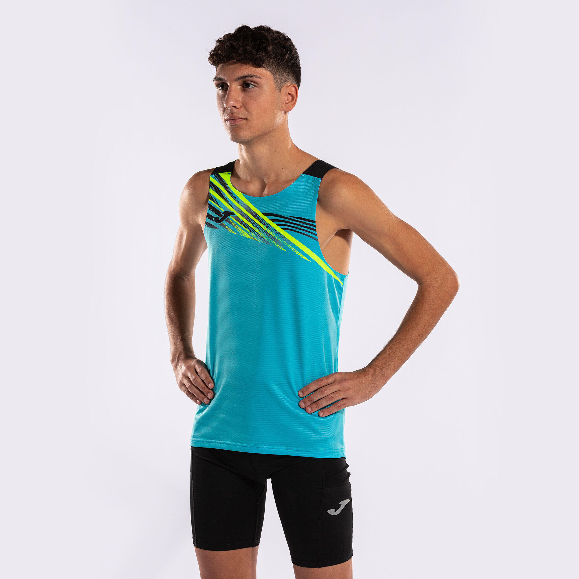 Débardeur Sans Manches Running Homme Joma Elite X Turquoise Fluo 6/6