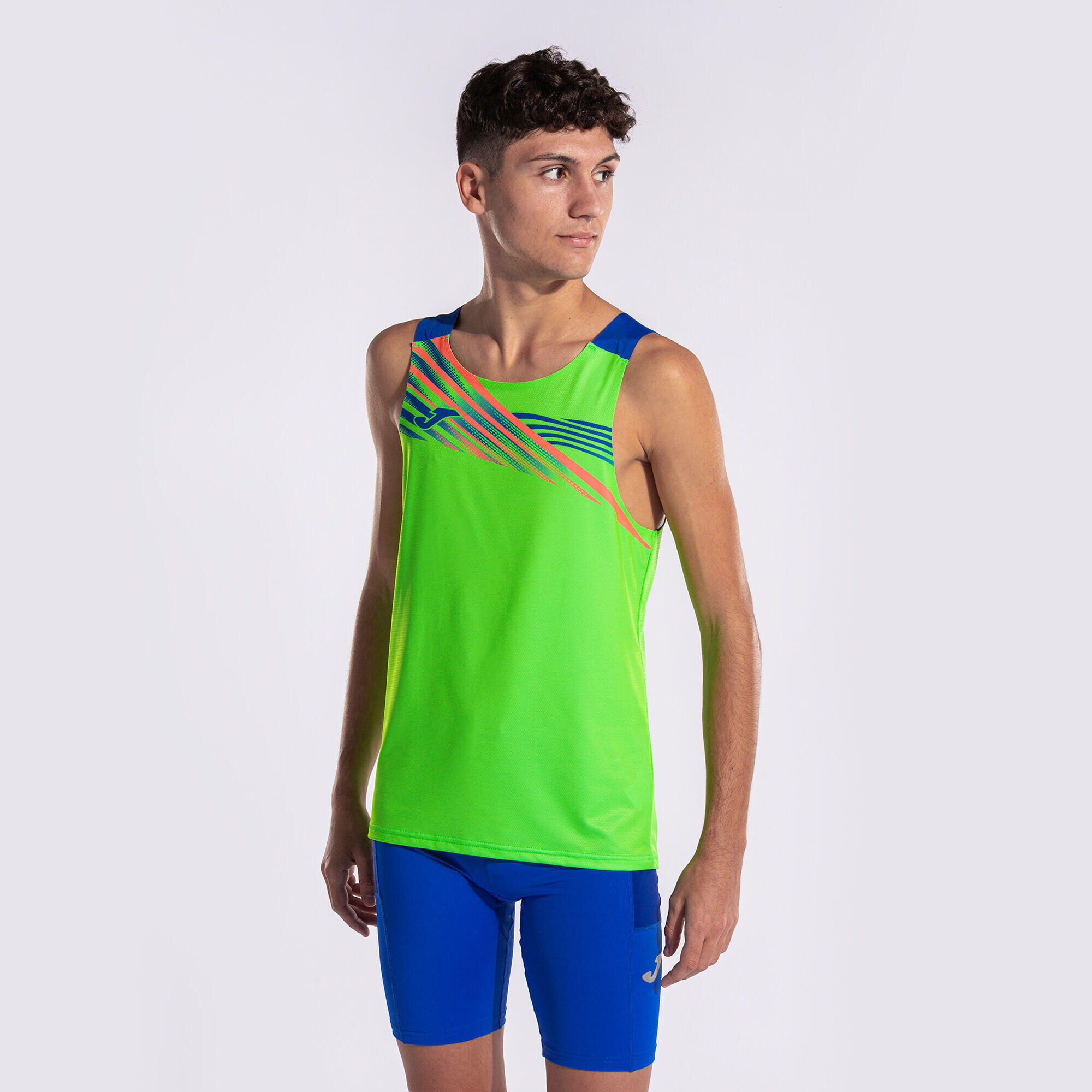 Camiseta Sin Mangas Running Niños Joma Elite X Verde Flúor 6/7