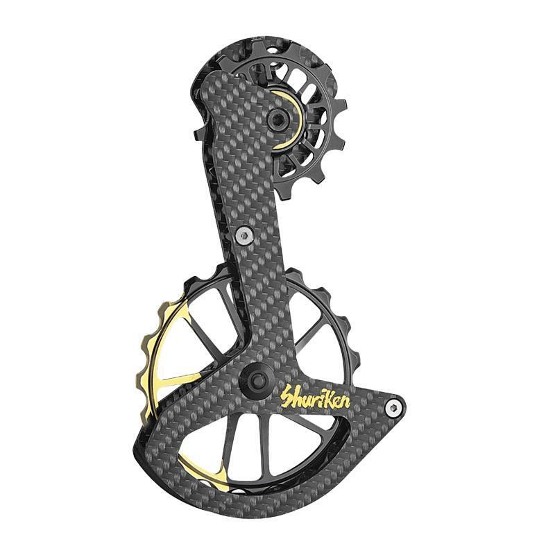 Token Drivetrain Shuriken black schwarz f. Shim.DuraAce/Ultegra auch Di2 2/3