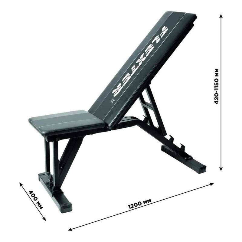 Unisex Fitness Bancă Forță Reglabilă Skała Negru