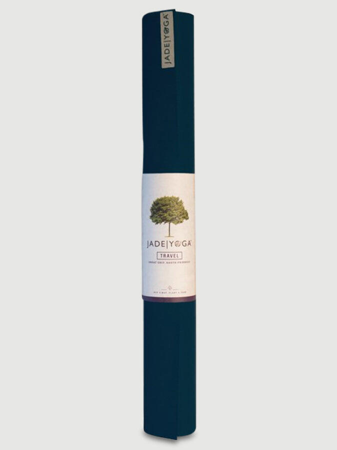 Jade Yoga 68 Inch Travel Yoga Mat 3mm - Midnight 4/5