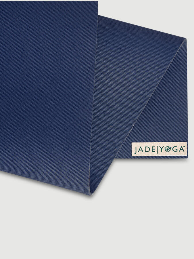 Jade Yoga 68 Inch Travel Yoga Mat 3mm - Midnight 3/5