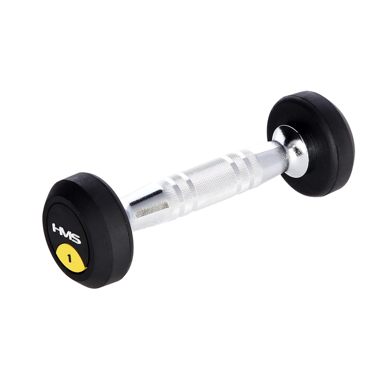 Hms - Haltère Rond Avec Revêtement En Caoutchouc Hms Hg Pro - Haltère - Gris|noir - 1 Kg - Decathlon