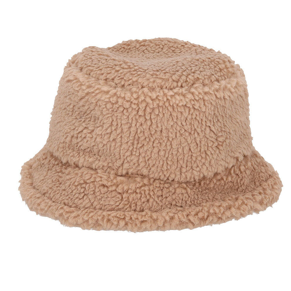 Bonnet en laine Teddy pour femme couleur sable taille unique 2/3
