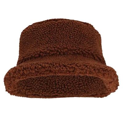 Cappello da donna in lana Teddy nero taglia unica